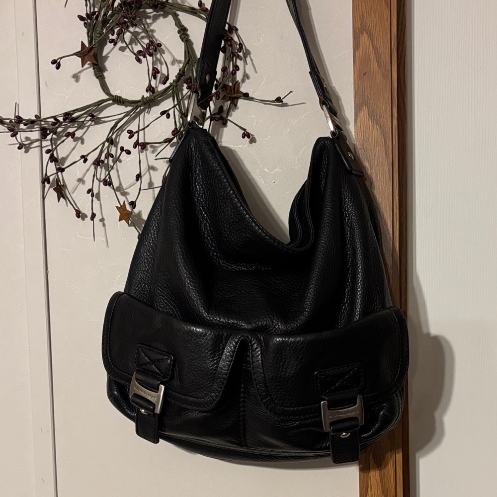 Michael Kors Black Leather Hobo Bag